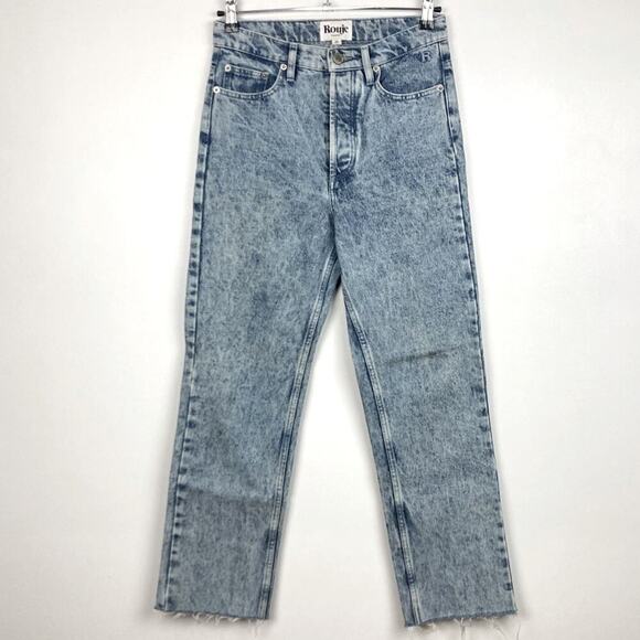 ROUJE Marais Jeans High Rise
Straight Leg Raw Hem - Size 28/6 - Picture 3 of 14